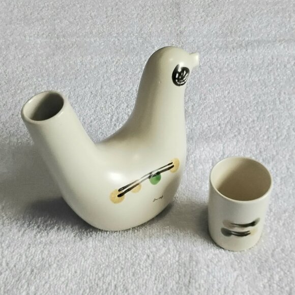 2 for 1 Vintage & Rare 7" Tall Bird Saki for One Set in Exquisite Condition!! - Picture 2 of 4